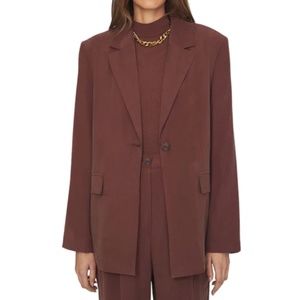 WeWoreWhat Relaxed Brown Blazer